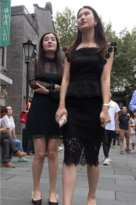 街拍连衣裙御姐美女姐姐