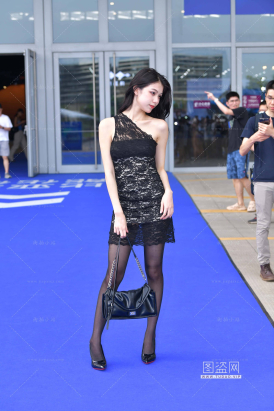 蕾丝裙黑丝高跟