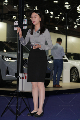 车展篇-知性美平底肉丝主播170P相机4K视4min