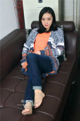 编码0049蓝色紧牛肉丝美脚