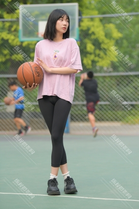 【M1088】黑色瑜伽篮球课女孩