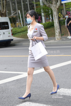 22929-13+117【上海i街拍】灰色职工制服